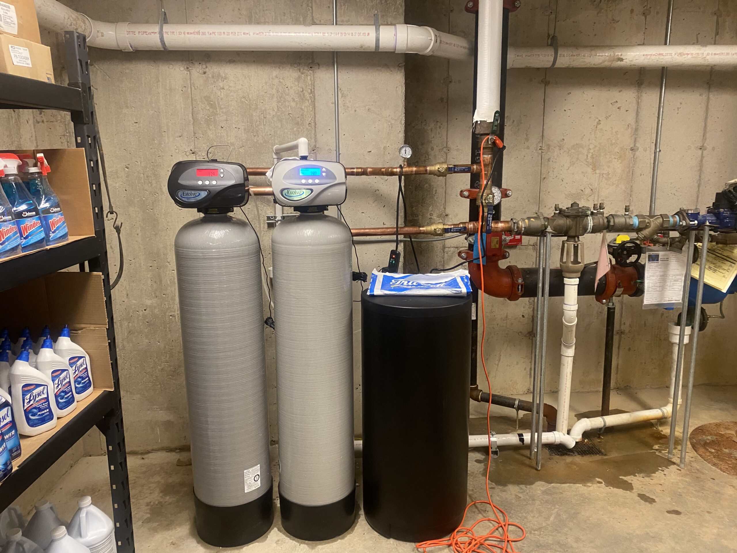 Water softener system installed by Pure Water Solutions in Illinois