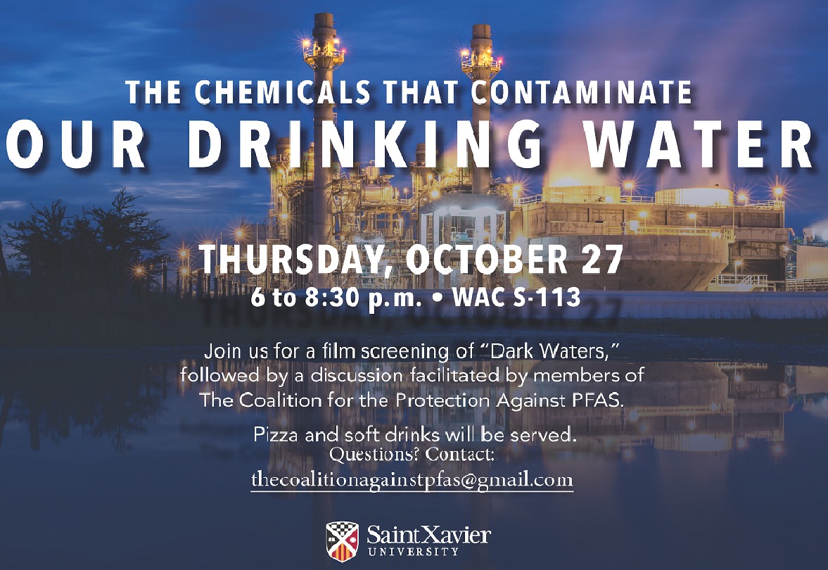 Dark Waters Screening at Saint Xavier University Poster